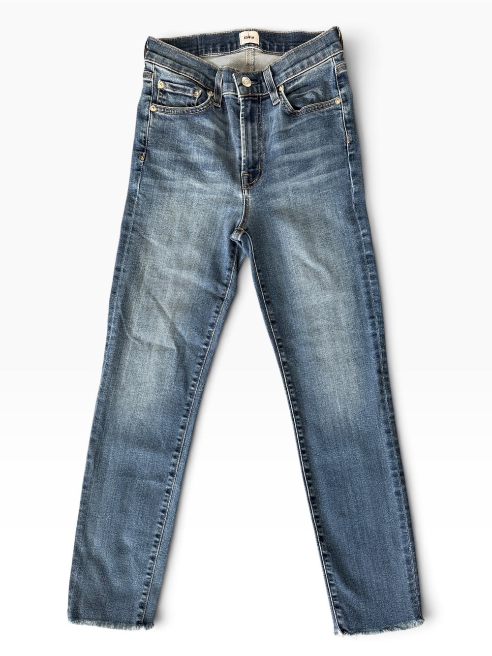 Edwin Straight-Leg Jeans in Mid Blue Wash
